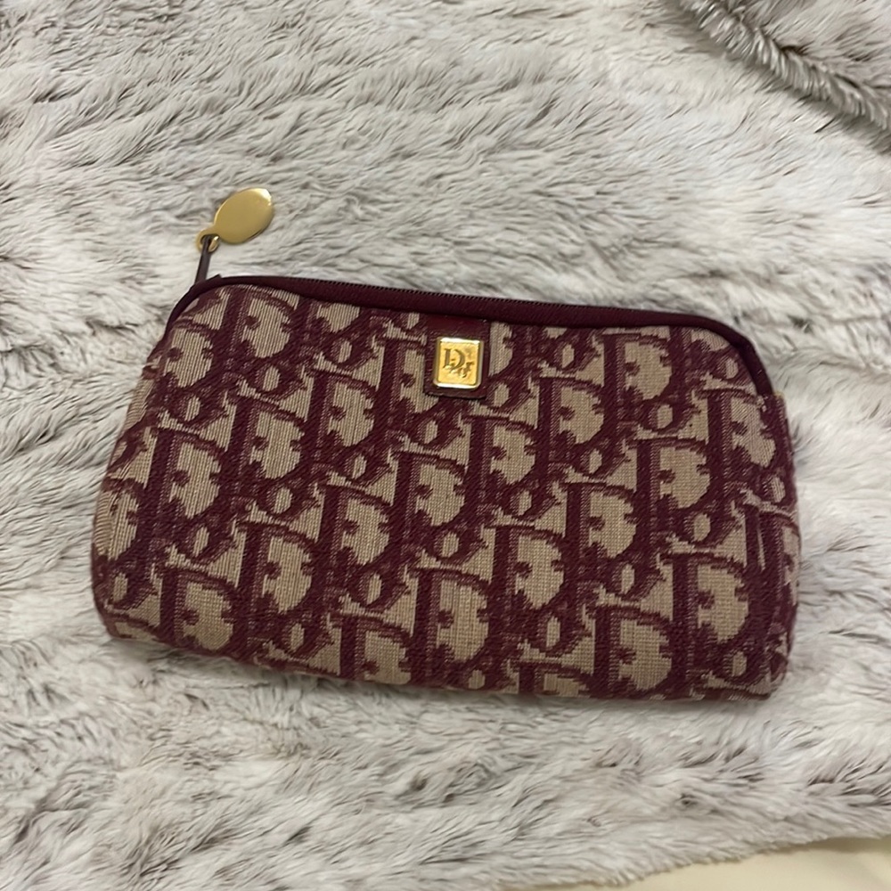 Vintage Dior makeup bag